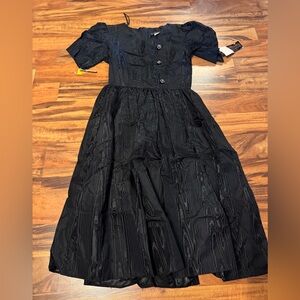 Michaels Elegant Black Midi Dress